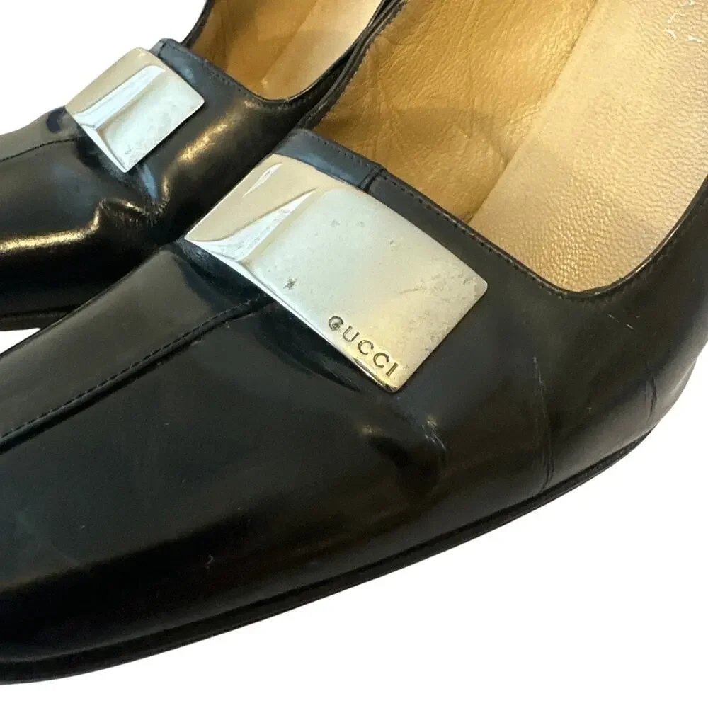 Gucci Tom Ford Era Square Toe Pumps 37.5